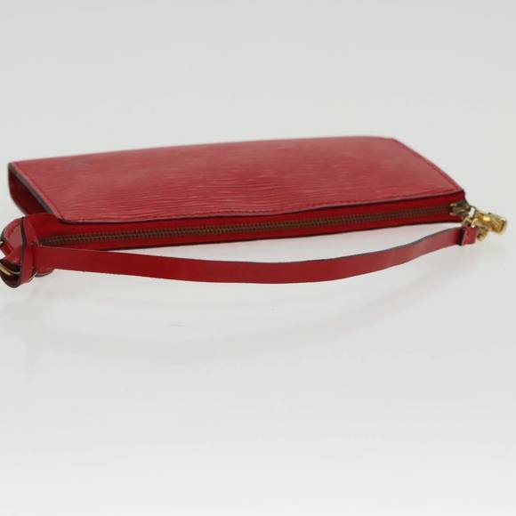 LOUIS VUITTON Epi Pochette Accessoires Accessory Pouch Red M52987 Auth ar12695 - Picture 7 of 16